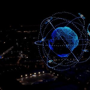 1000 qty Drones<br> <em>used for</em> Corporate Celebrations