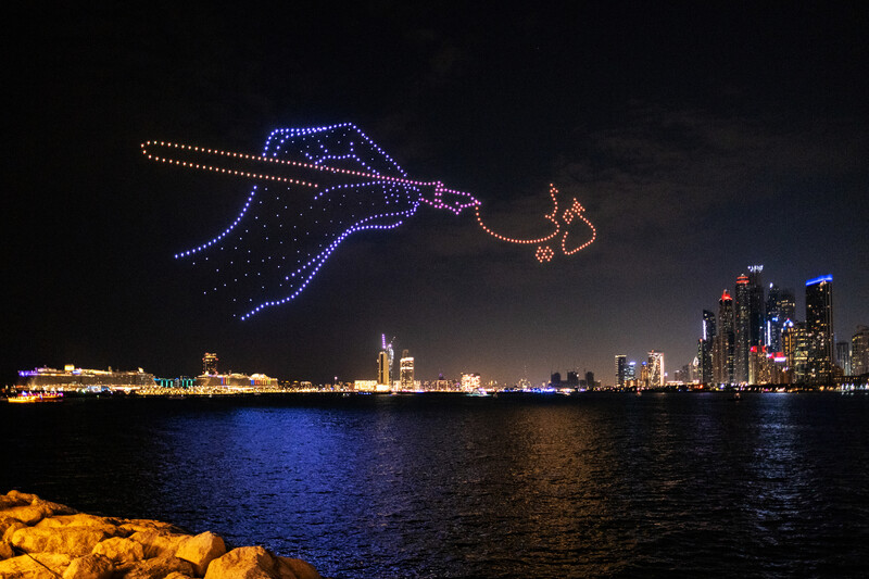 Drone Shows Adding Charm to the December Events in Dubai