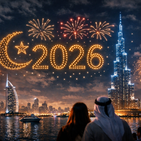 New Year Drone Show UAE 2026